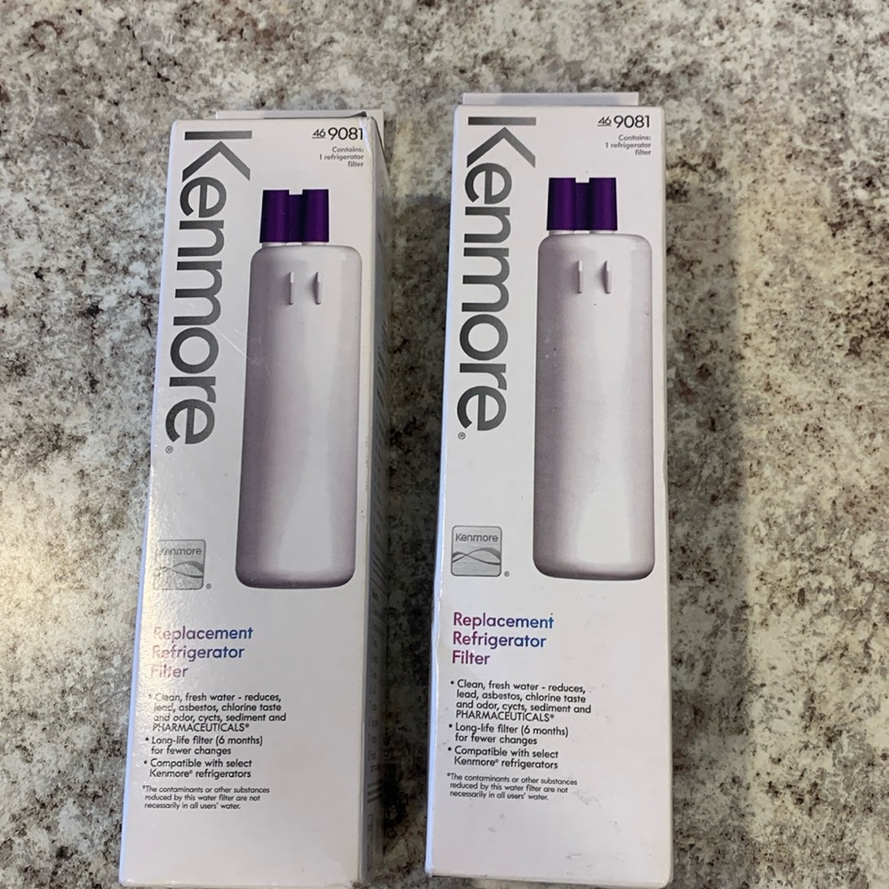 Kenmore 469081 Refrigerator Water Filter - White - 2 pack